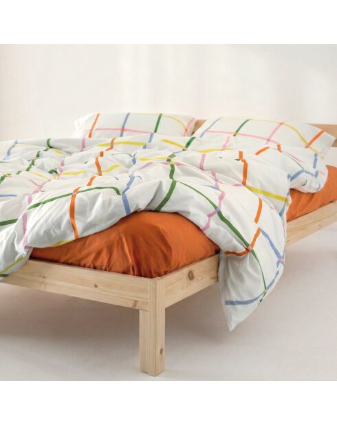 Housse de couette en coton Color lines multicolore