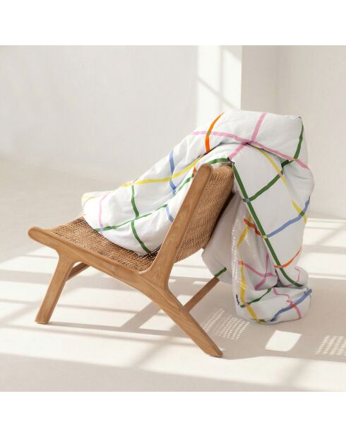 Housse de couette en coton Color lines multicolore