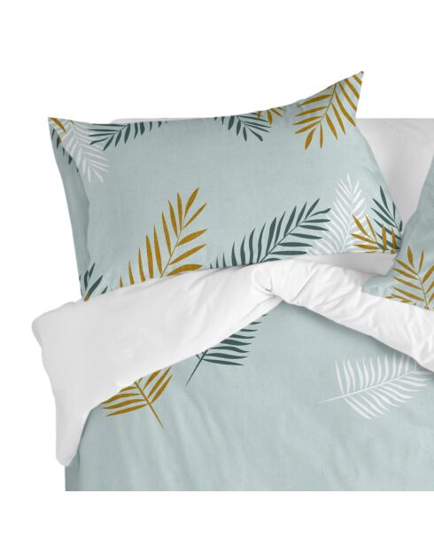 Multicolor Foliage mint katoenen kussensloop - 60x60 cm