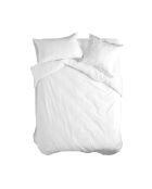 Housse de couette en coton Basic blanc