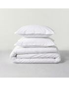 Housse de couette en coton Basic blanc