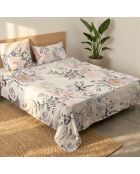 Drap en coton Delicate bouquet multicolore