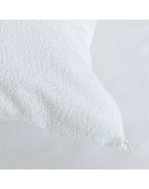 Protège-oreiller imperméable en coton Éponge blanc
