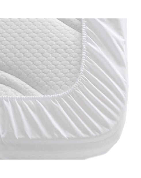 Alèse imperméable en coton éponge blanche