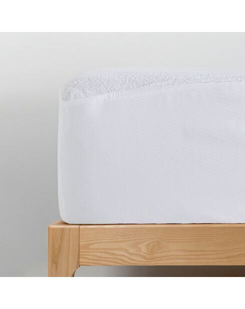 Alèse imperméable en coton éponge blanche