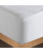 Alèse imperméable en coton éponge blanche