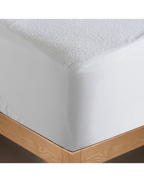 Alèse imperméable en coton éponge blanche