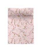 Colcha de algodón Chinoiserie rosa multicolor