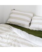 Housse de couette en coton Breton beige