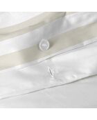 Housse de couette en coton Breton beige