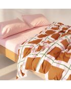 Housse de couette en coton Retro arty multicolore