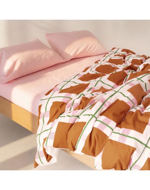 Housse de couette en coton Retro arty multicolore