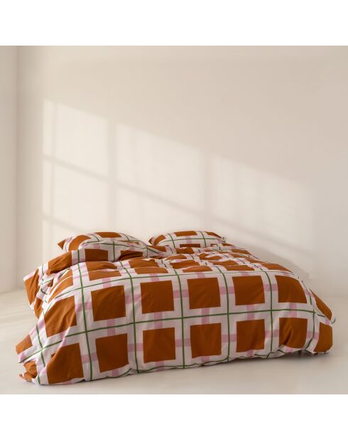 Housse de couette en coton Retro arty multicolore