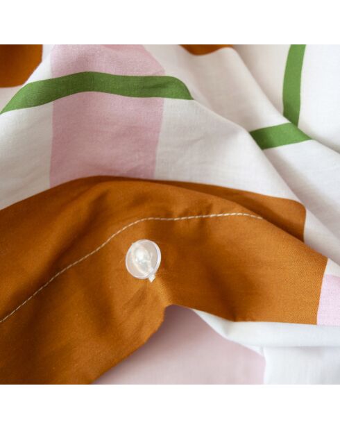 Housse de couette en coton Retro arty multicolore