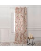Rideau Chinoiserie multicolore - 140x280 cm