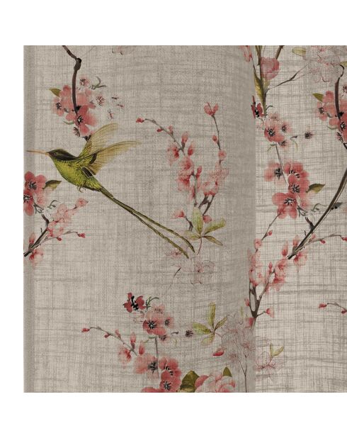 Rideau Chinoiserie multicolore - 140x280 cm