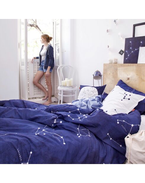 Housse de couette en coton Cosmos multicolore