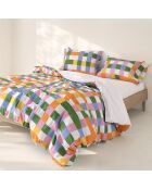 Housse de couette en coton Arcade pop multicolore