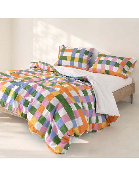 Housse de couette en coton Arcade pop multicolore