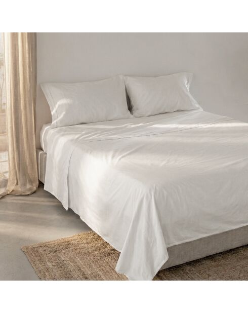 Drap en coton Basic Percale blanc