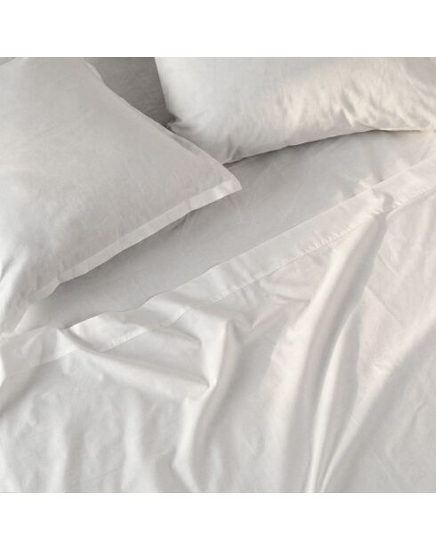 Drap en coton Basic Percale blanc