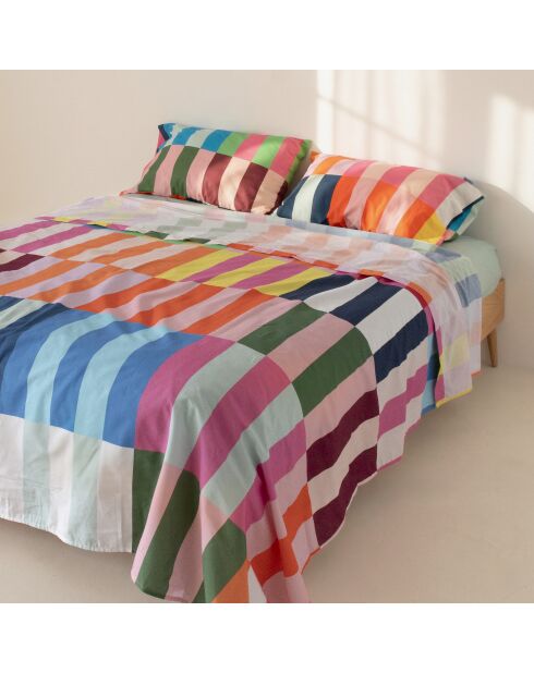 Drap en coton Color pop multicolore