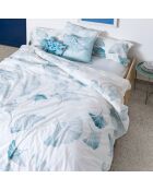 Housse de couette en coton Ginkgo multicolore