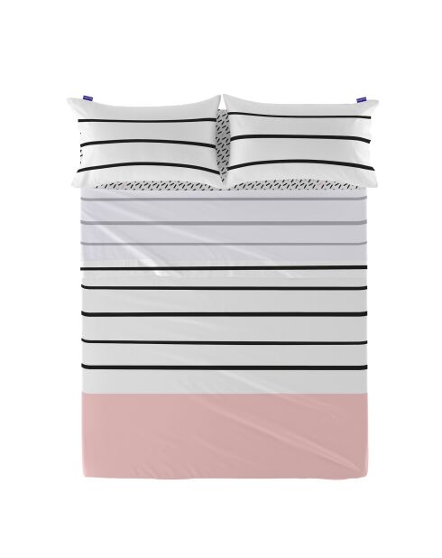 Drap en coton Blush multicolore