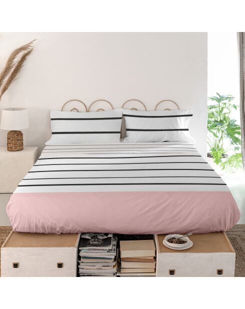 Drap en coton Blush multicolore