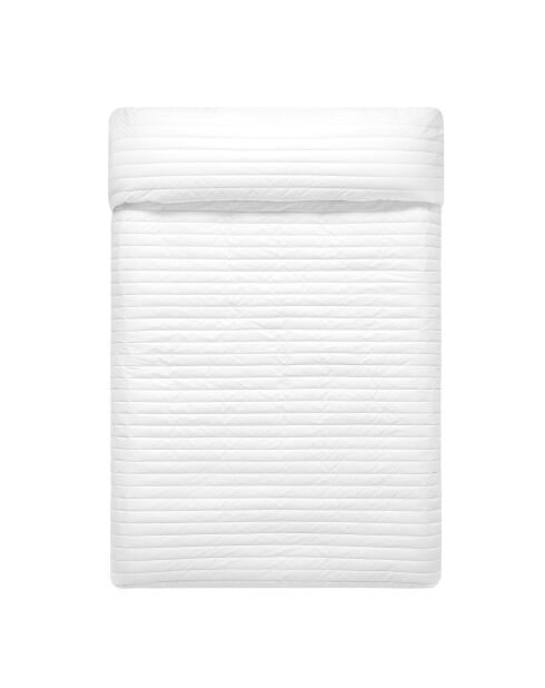 Colcha de algodón blanca Dash