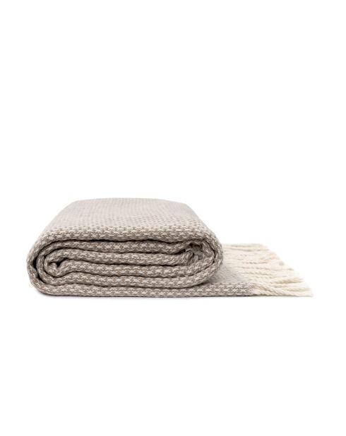 Tela escocesa Haze de algodón beige - 130x170 cm