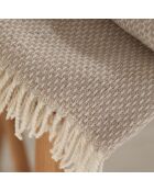 Tela escocesa Haze de algodón beige - 130x170 cm