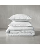 Housse de couette en coton Basic Percale blanc