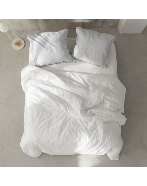 Housse de couette en coton Basic Percale blanc