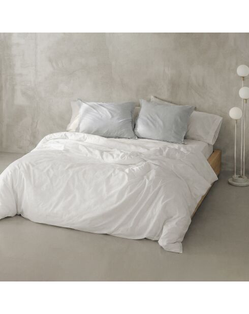 Housse de couette en coton Basic Percale blanc