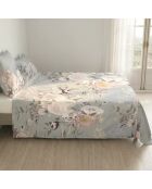 Drap en coton Soft bouquet multicolore