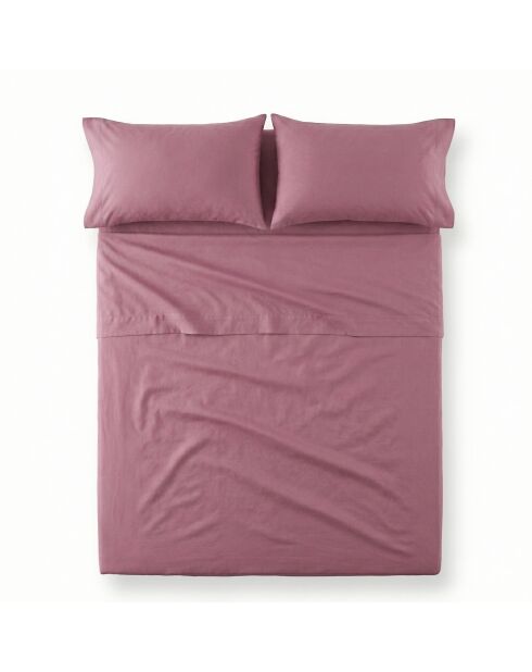 Drap en coton Basic magenta