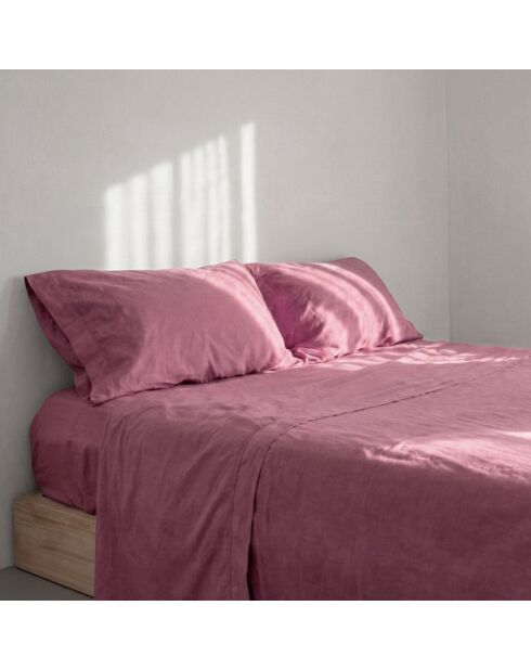 Drap en coton Basic magenta
