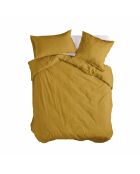 Housse de couette en coton Basic moutarde