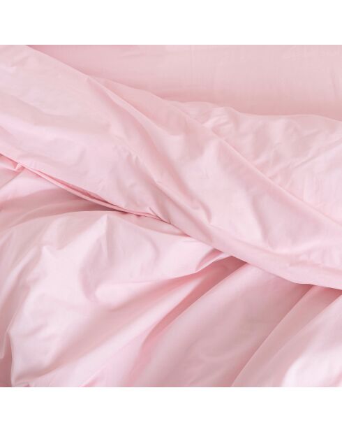 Housse de couette en coton Basic rose pâle