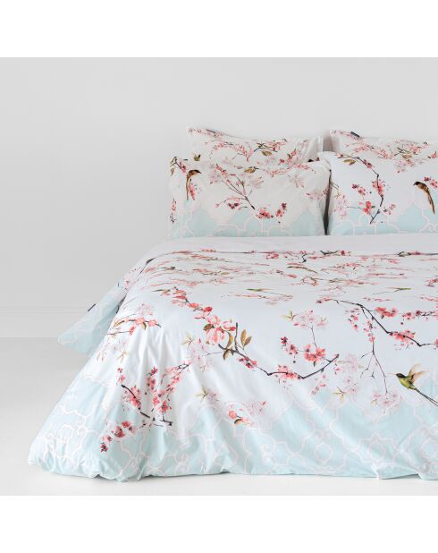Housse de couette en coton Sakura multicolore
