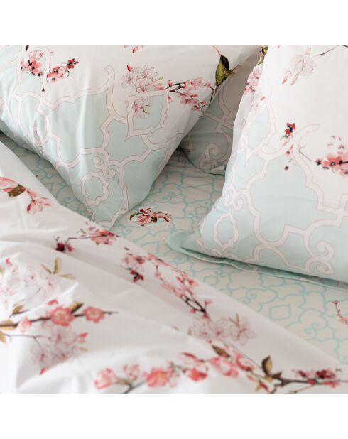 Housse de couette en coton Sakura multicolore