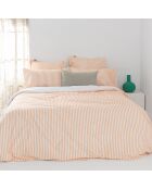 Housse de couette en coton Layering pêche