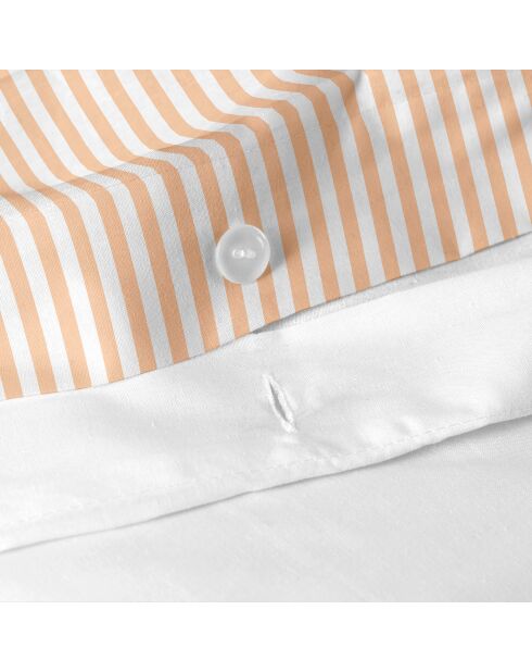 Housse de couette en coton Layering pêche