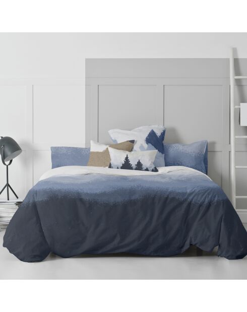 Housse de couette en coton Nightfall bleu marine