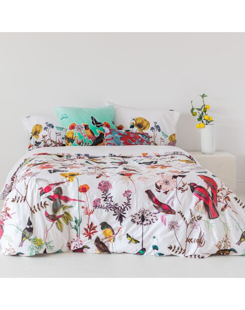 Housse de couette en coton Birds of paradise multicolore