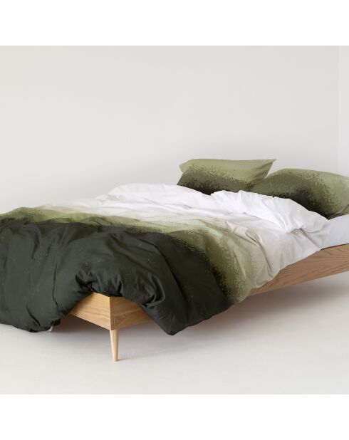 Housse de couette en coton Nightfall olive verte