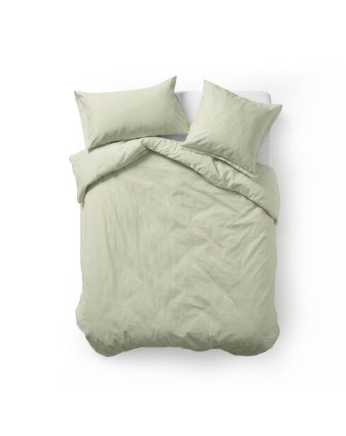 Housse de couette en coton Basic beige argile