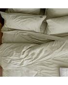 Housse de couette en coton Basic beige argile