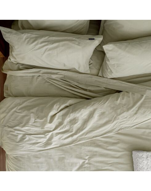 Housse de couette en coton Basic beige argile